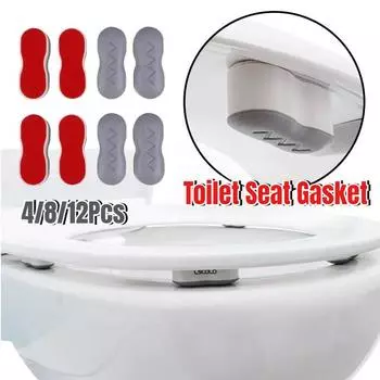 4-12 шт. амортизационные подушечки для сиденья самоклеящиеся противоскользящие прокладки для крышки унитаза амортизатор универсальные подушки для крышки унитаза сиденье унитаза Style-B 4pcs