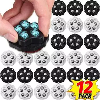 4/12 шт самоклеящиеся роликовые мини-колеса с тормозными колодками универсальный поворотный 360° бесшумный шкив для мебели мусорные баки