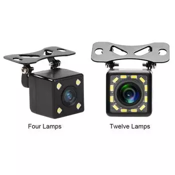 4/12LED камера заднего вида с углом обзора 170 градусов, парковочная камера ночного видения, автоматический парковочный монитор IP66, водонепроницаемый для внедорожников A