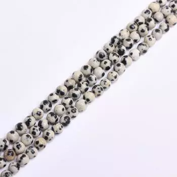 4-12mm Natural Stone Jasper Gemstone Jewelry Making Accessories Necklace Bracelet Loose Speckle Round Beads DIY Beaded Damation 3 strings beads 4mm