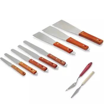 4-16 дюймовые шпатели для скребков для шелкотрафаретной печати 430 нержавеющая сталь SMT доска для скребков для трафаретной печати инструменты