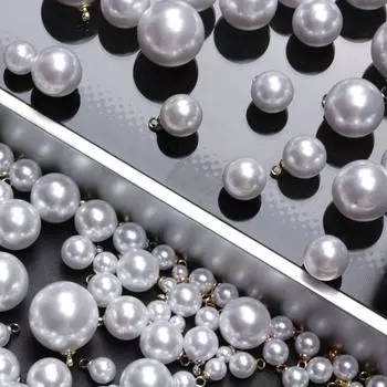 4-16 мм 5/10 шт. Для изготовления ювелирных изделий DIY Ожерелье Серьги Имитация жемчуга Подвески Материалы Мода Белый жемчуг Свободные бусины Аксессуары ручной работы 10mm/5pcs розового золота