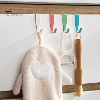 4/16 шт. дверные крючки, высокопрочные, выдерживают большую нагрузку, гладкие, противоскользящие, без ударов, крючки для одежды, крючки для одежды, дверные крючки для кухонного шкафа 4pcs белый
