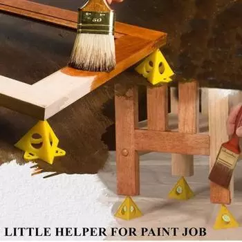 4/16 шт. подставка для пирамиды со стабильной структурой, компактные треугольные подставки для рисования, пирамидальная стойка для домашнего использования 16pcs жёлтый