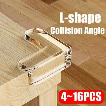 4~16 шт. защитный силиконовый уголок для защиты углов стола, прозрачный чехол для защиты углов стола от столкновений 4PCS