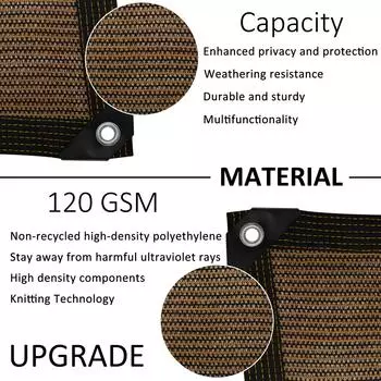 4/1 шт 16 м балконная сетка для ограждения, солнцезащитные сетки, садовый экран для ограждения двора, 120 г/м2, сетка для ограждения 1m x 6m