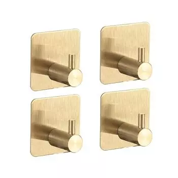 4/1 шт. Клейкий прочный настенный крючок из водонепроницаемой нержавеющей стали для ванной комнаты, спальни, кухни, крючки для халатов, держатель для полотенец