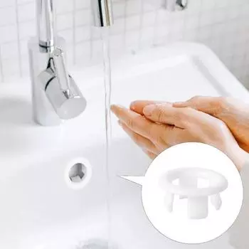 4/1 шт., отверстие для перелива раковины, полая заглушка для кухни, ванной комнаты, сменная отделка, заглушка для слива ванны, пластиковая круглая крышка