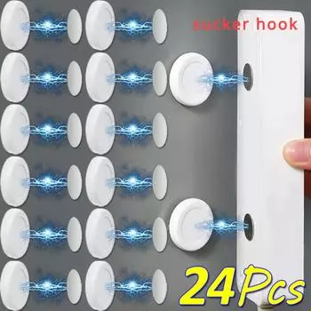 4/24 шт. Магнитный крючок Iman Strong Keys Holder Магнитный настенный держатель для сада Подвесной держатель с защитой от потери Пульт дистанционного управления для хранения в холодильнике