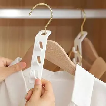 4/2/1 шт. Пластиковая вешалка для одежды, крючок для соединения, штабелируемая, экономящая место, многофункциональная вешалка для одежды 1PCS белый