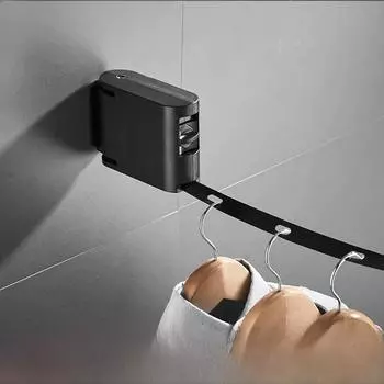 4,2 м утолщенный квадратный ремень ABS: Невидимая настенная сушильная веревка для сушки одежды в помещении