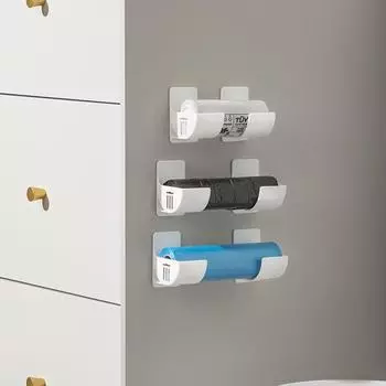 4/2 шт., кухонная ванна, настенное крепление, пластиковый полиэтиленовый мешок для мусора, держатель для рулонов, диспенсер для свежести, стеллаж для хранения пленки в рулонах для шкафа