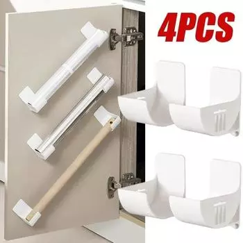 4/2 шт. настенный держатель для мешков для мусора, мешок для мусора, ящик для хранения, органайзер, пластиковый пакет, контейнер для пленки, диспенсер для кухонной полки