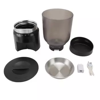 4.2L Автоматическая кормушка для кошек Большая емкость Прозрачный дозатор корма для кошек и собак Двойной источник питания Авто L чёрный