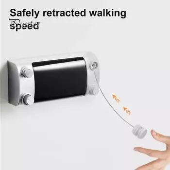 4.2M настенная выдвижная бельевая веревка регулируемая втягивающаяся невидимая прочная нержавеющая стальная проволока для сушки белья в помещении и на открытом воздухе белый