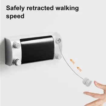 4.2M настенная выдвижная бельевая веревка регулируемая втягивающаяся невидимая прочная нержавеющая стальная проволока для сушки белья в помещении и на открытом воздухе белый