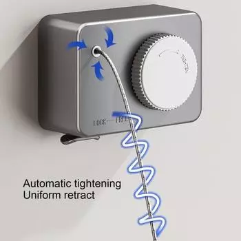 4.2M настенное крепление выдвижной регулируемый нержавеющая сталь втягивающийся сверхпрочный бельевой провод для помещений и улицы белый
