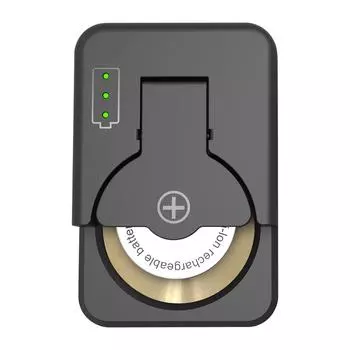 4.2V литиевая монета зарядное устройство для батареи LIR2032H LIR1632 LIR2025 Универсальное зарядное устройство для литий-ионных ячеек с зарядным кабелем Type-C чёрный