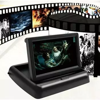 4.3 /5 TFT LCD цифровой дисплей экран складной автомобильный монитор заднего вида для камеры заднего вида помощь при парковке