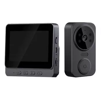 4.3-дюймовый экран беспроводной видеодомофон камера безопасности дверной звонок домофон видеонаблюдение высокой четкости двусторонний домофон белый