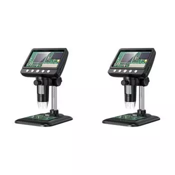 4,3-дюймовый цифровой микроскоп с 8 светодиодами, 1000-кратный портативный цифровой лупой