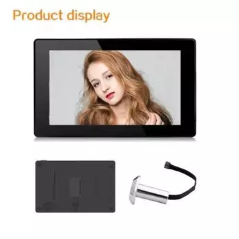 4,3-дюймовый дверной глазок, дверной звонок, камера 145° LCD, 100 Вт пикселей, умная электронная дверная камера «кошачий глаз», наружный монитор чёрный