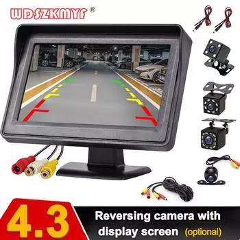 4,3-дюймовый монитор камеры заднего вида, камера заднего вида для парковки автомобиля, система парковки, камера для автомобиля, простая установка