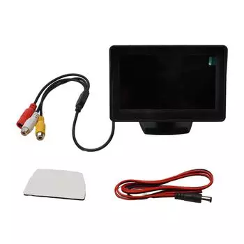 4.3 Inch Car Parking Camera Monitor TFT LCD Auto Reversing Screen For Rear View Kit Reverse Parking Camera With Power Cord CHINA