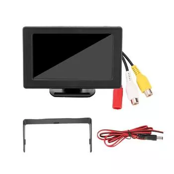 4.3in 3W TFT LCD экран заднего вида автомобиля 2W AV вход HD монитор для DVD камера заднего вида