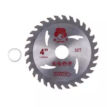 4 40T Диск циркулярной пилы Диск для резки дерева 110*20 мм Деревообрабатывающий резак Для дерева Пластика Металла Вращающийся инструмент Электроинструмент Аксессуар