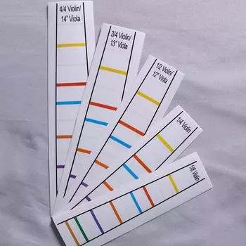 4/4-1/8 Наклейка на гриф Положение высоты тона скрипки Без клея Наклейка Положение пальцев