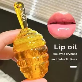 4.4G Honeypot Блеск для губ Питает масло Увлажняющее масло для губ Снимает сухость Подарок подруге жёлтый
