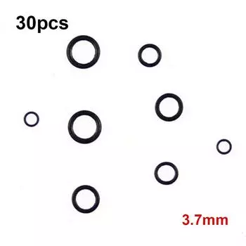 4.4mm 5.3mm Metal Terminal End Tackle Accessory Carp Fishing O Ring Tippet Rig Ring Flat Round Matt 3.7mm-30pcs