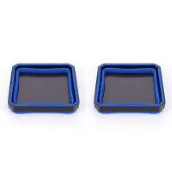 - 4,53 дюйма Металлический ящик для хранения деталей инструментов Складной магнитный лоток для деталей (синий)