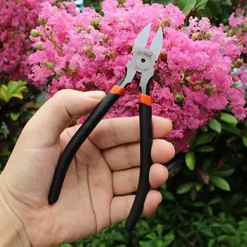 4/5/6 Inch Stainless Steel Diagonal Pliers High Quality Anti-slip Silicone Handle Fishing Pliers Wire Cutting Nippers Hand Tools
