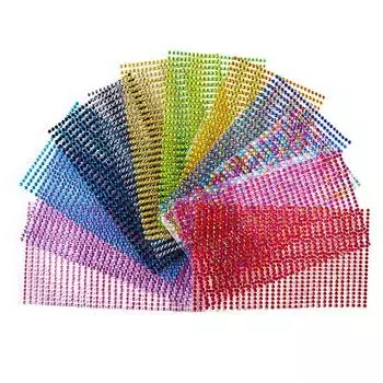 4/5/6 мм акриловые татуировки сделай сам наклейка искусство кристалл алмаз блестящие стразы самоклеящиеся наклейки для украшения чехла телефона L/6mm