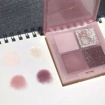 4/5 цветов Тени для век Матовые жемчужные тени для начинающих Макияж Тени для век Поднос для скульптурных теней Косметика для девочек Аксессуары