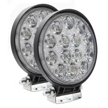 4,5-дюймовый круглый светодиодный рабочий фонарь мощностью 70 Вт, противотуманный дальний свет, внедорожный внедорожник, прожектор, квадроцикл, грузовик