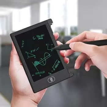 4,5-дюймовый ЖК-доска для письма, ЖК-доска для письма с героями мультфильмов, 11 см, мини-портативная доска для письма, доска для рисования, подарок на Рождество, Хэллоуин, День Благодарения чёрный