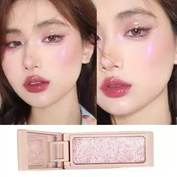 4,5 г Нежные жемчужные тени для век Многофункциональная палетка теней для век Daily Mushed Potatoes Highlight Palette 4