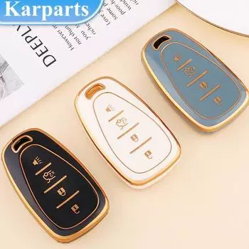 4 5 кнопок ТПУ чехол для ключей автомобиля для Chevrolet Chevy Malibu Camaro Cruze Traverse Spark Equinox Sonic Volt Protect Shell 4 Buttons красный
