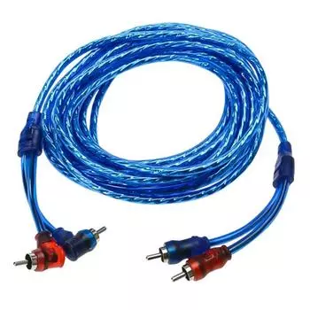 4,5 м автомобильный аудио сабвуфер усилитель усилитель Rca монтажные провода автомобильный кабель динамики 4.5m