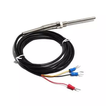4/5 м поверхность, черный клейкий провод, термопара, термосопротивление, датчик температуры, диаметр 5*50/100/150/200 мм, зонд 4M Probe 5mmx50mm