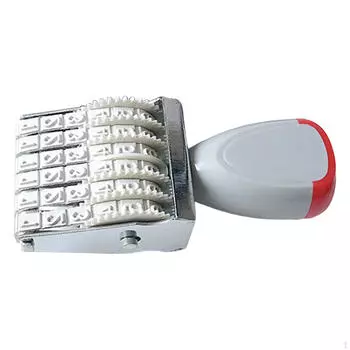 4/5 мм лента с вращающимся колесом, бизнес-штамп, номерной штамп, 6 цифр, ролик для офиса 5mm