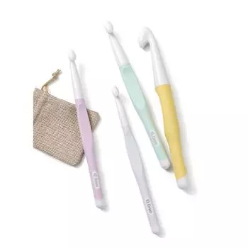 4/5 шт. эргономичные крючки для вязания с ручкой 8/10/12/15/20 мм спицы для вязания дома пряжа для рукоделия инструмент для вязания своими руками 4PCS