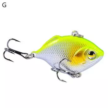 4,5 см пластиковая имитация рыбной приманки, жесткая приманка, рыболовный инструмент с тройными крючками D