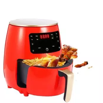 4.5L Air Fryer Большая емкость Visual Electric Fryer Бытовая интеллектуальная многофункциональная машина для приготовления картофеля фри Air Fry 4.5L&US чёрный