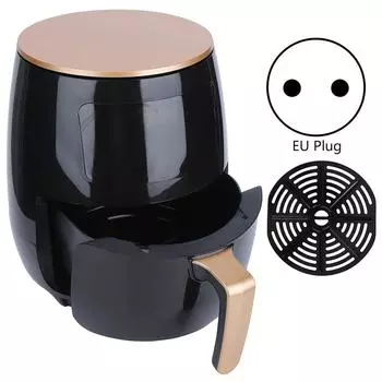 4.5L Бытовая многофункциональная фритюрница для жарки креветок, орехов, батата, тортаEU белый