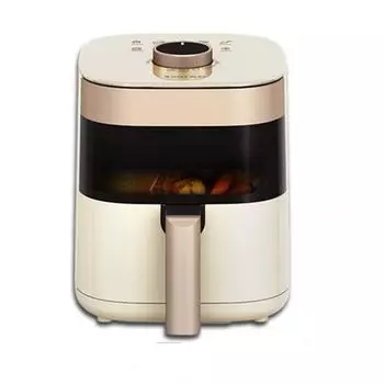 4.5L полностью автоматическая электрическая сковорода для визуальной фритюрницы Air Fryer Бытовая многофункциональная интеллектуальная духовка без ламповой сажи белый