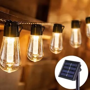 4.5M-12M Led Solar String Fairy Lights Waterproof Patio For Christmas Outdoor Party Decoration Holiday Garland Garden Lamps 4.5M 10bulbs